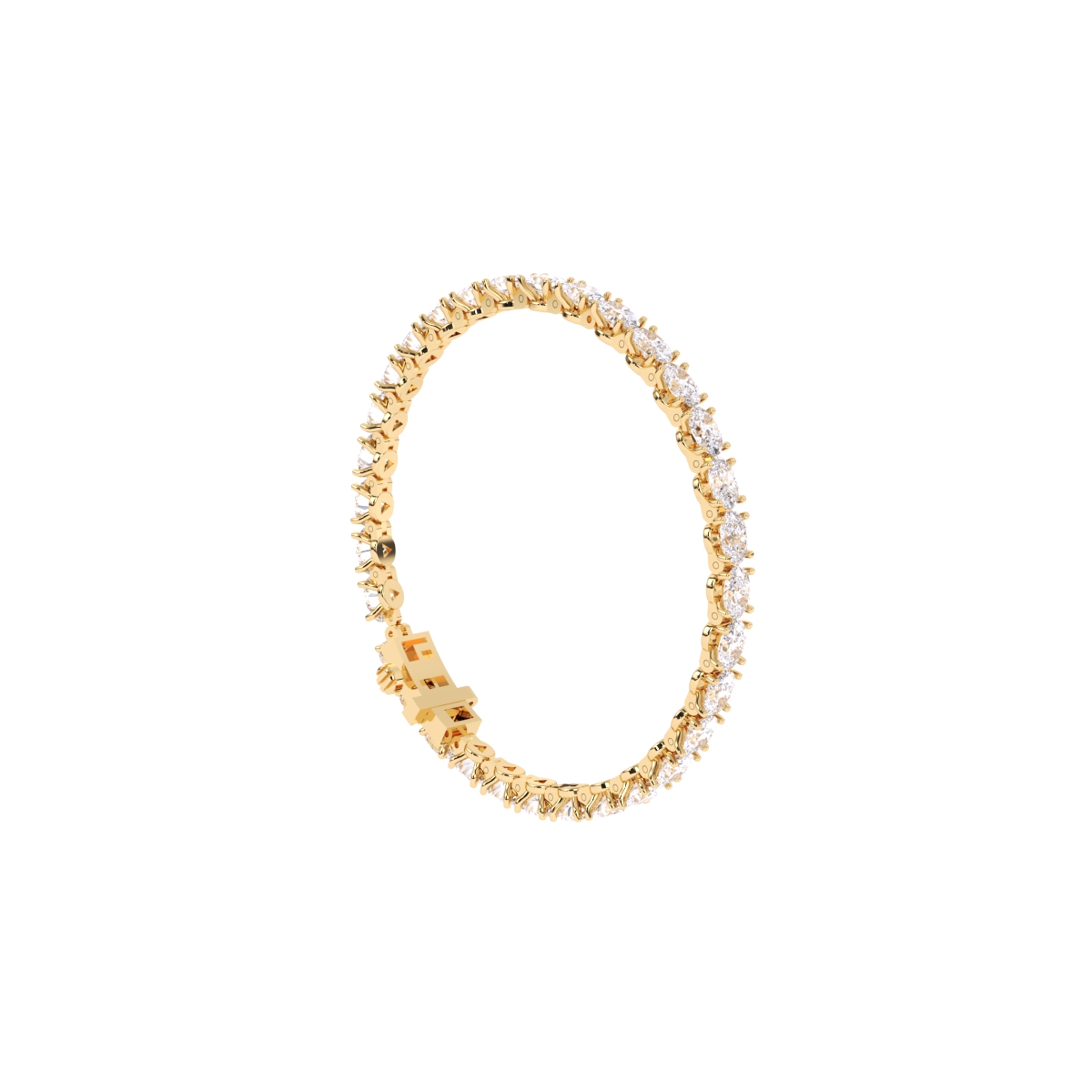 Oval Cut Diamond Tennis Bracelet